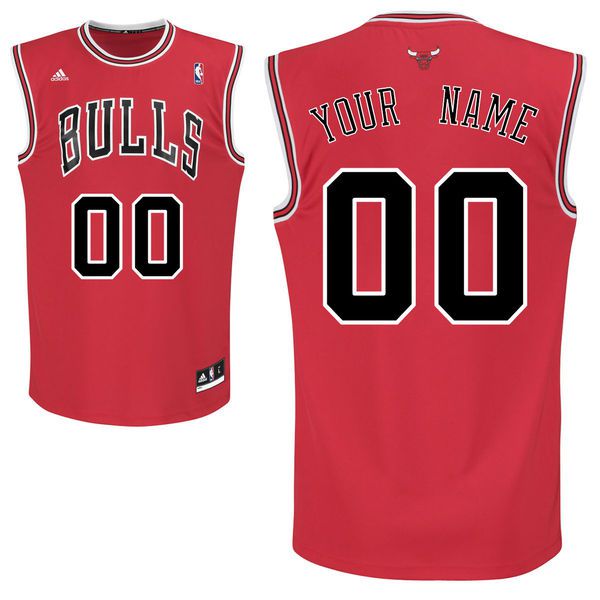 Adidas Chicago Bulls Youth Custom Replica Road Red NBA Jersey